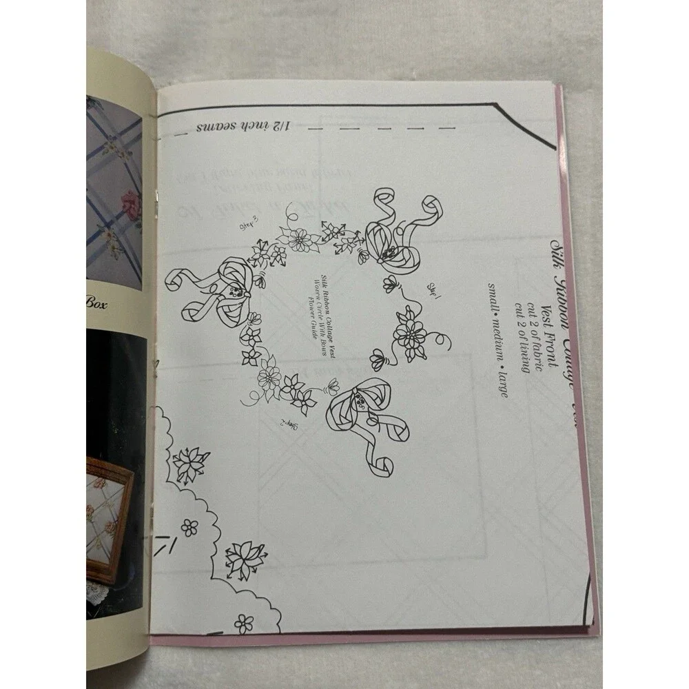 Silk Ribbon Weaving Embroidery Pattern Book Kari Mecca Kathy Awender Vintage